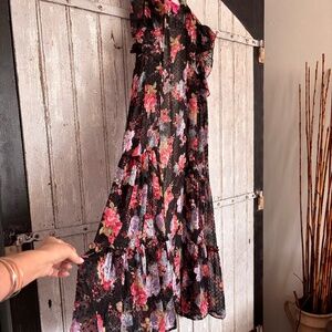 🌸 Betsey Johnson Sheer Floral Maxi Dress / Duster 🌸